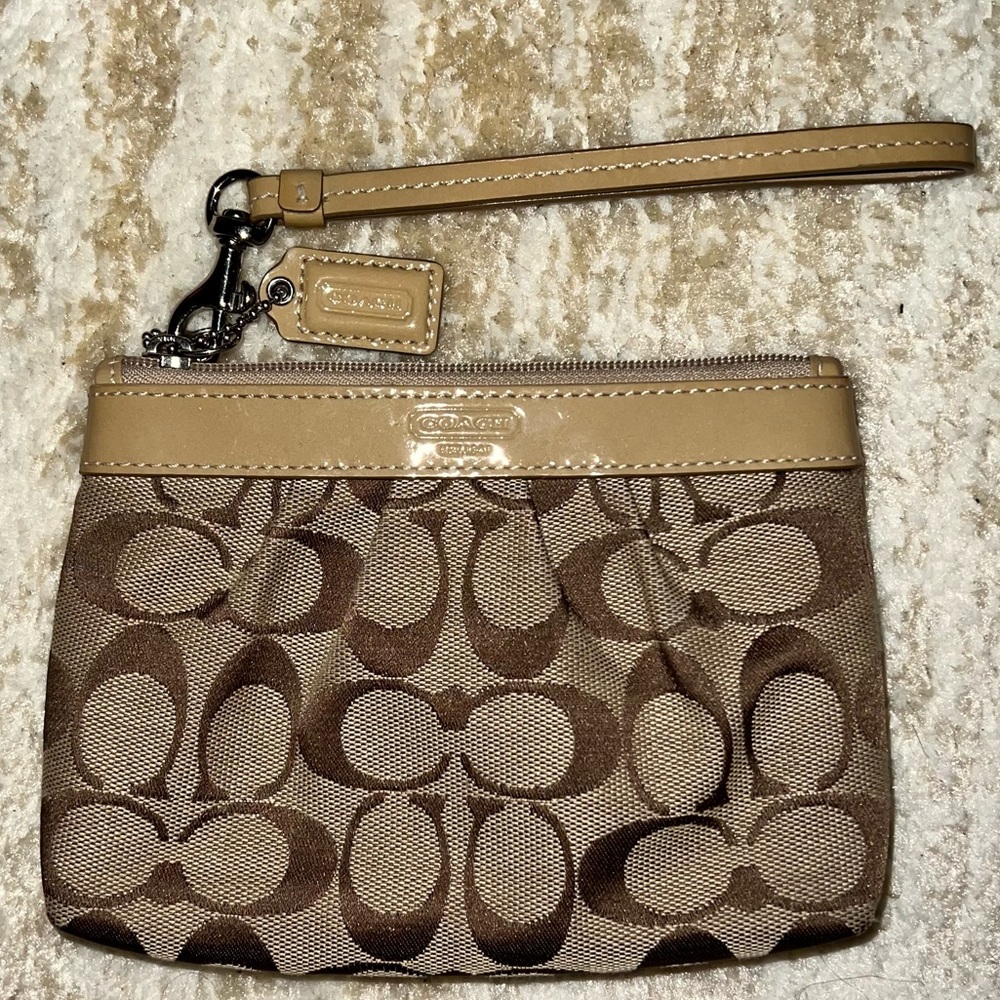 Small coach wristlet